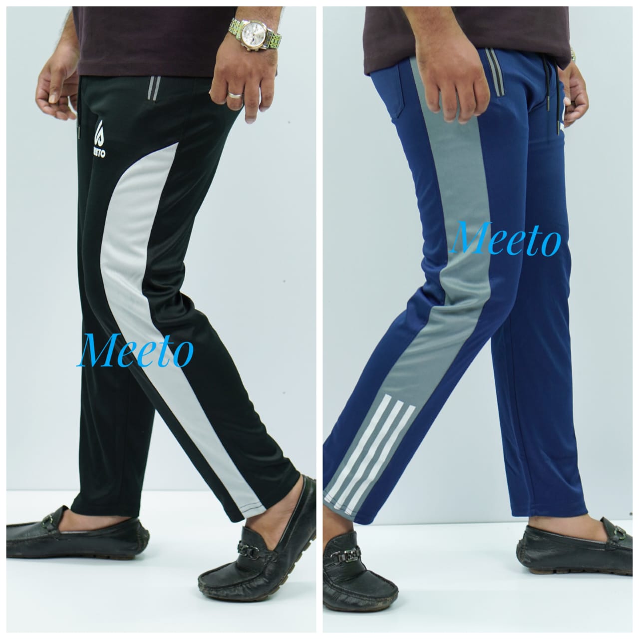 black and blue 2 piss trouser combo for meeto